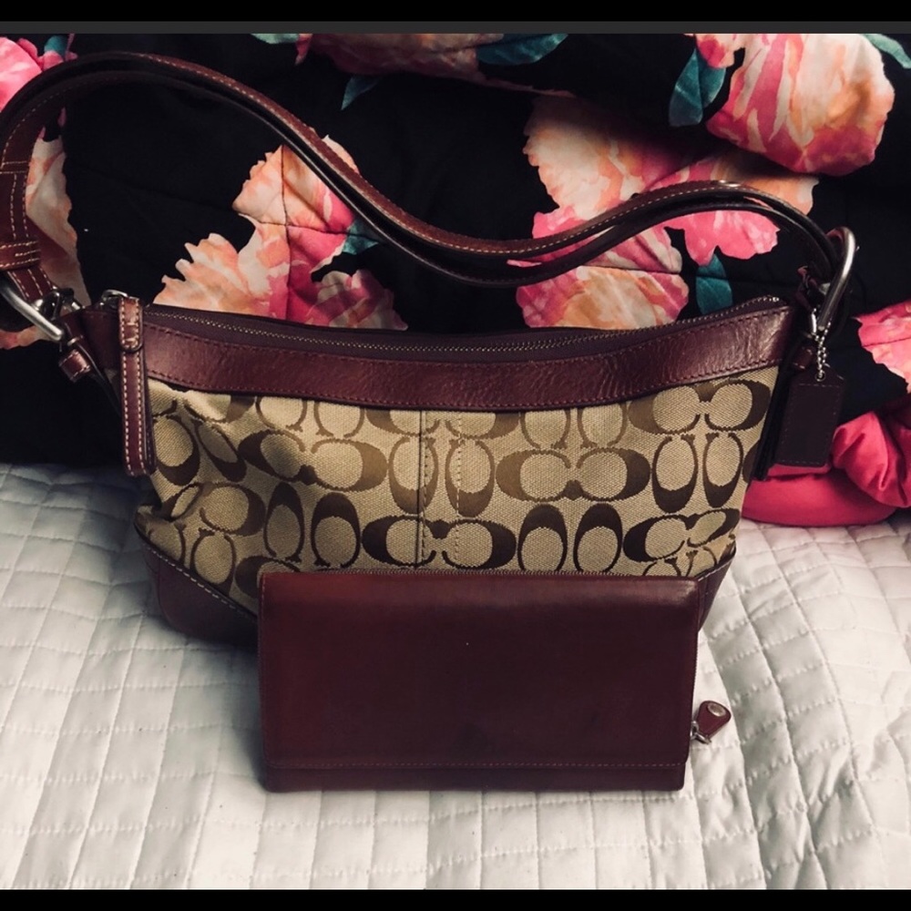 Coach with wallet